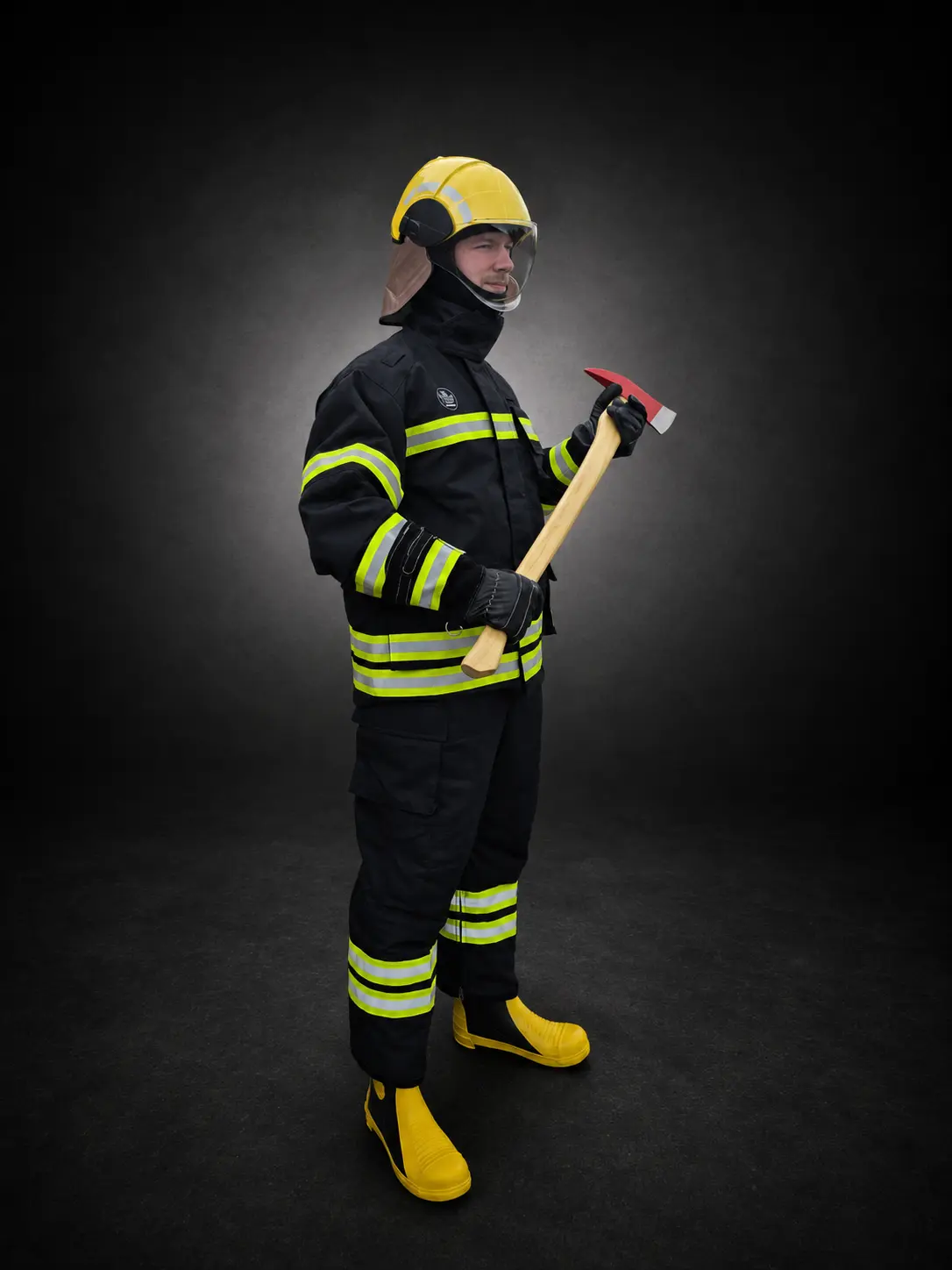 Full view of MERMAN F10 firefighter suit