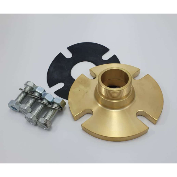 This International Shore connection comes without coupling. It is used for connecting your onboard firefighting installation mains to the harbor. The dimensions of the flange are standardized globally.
