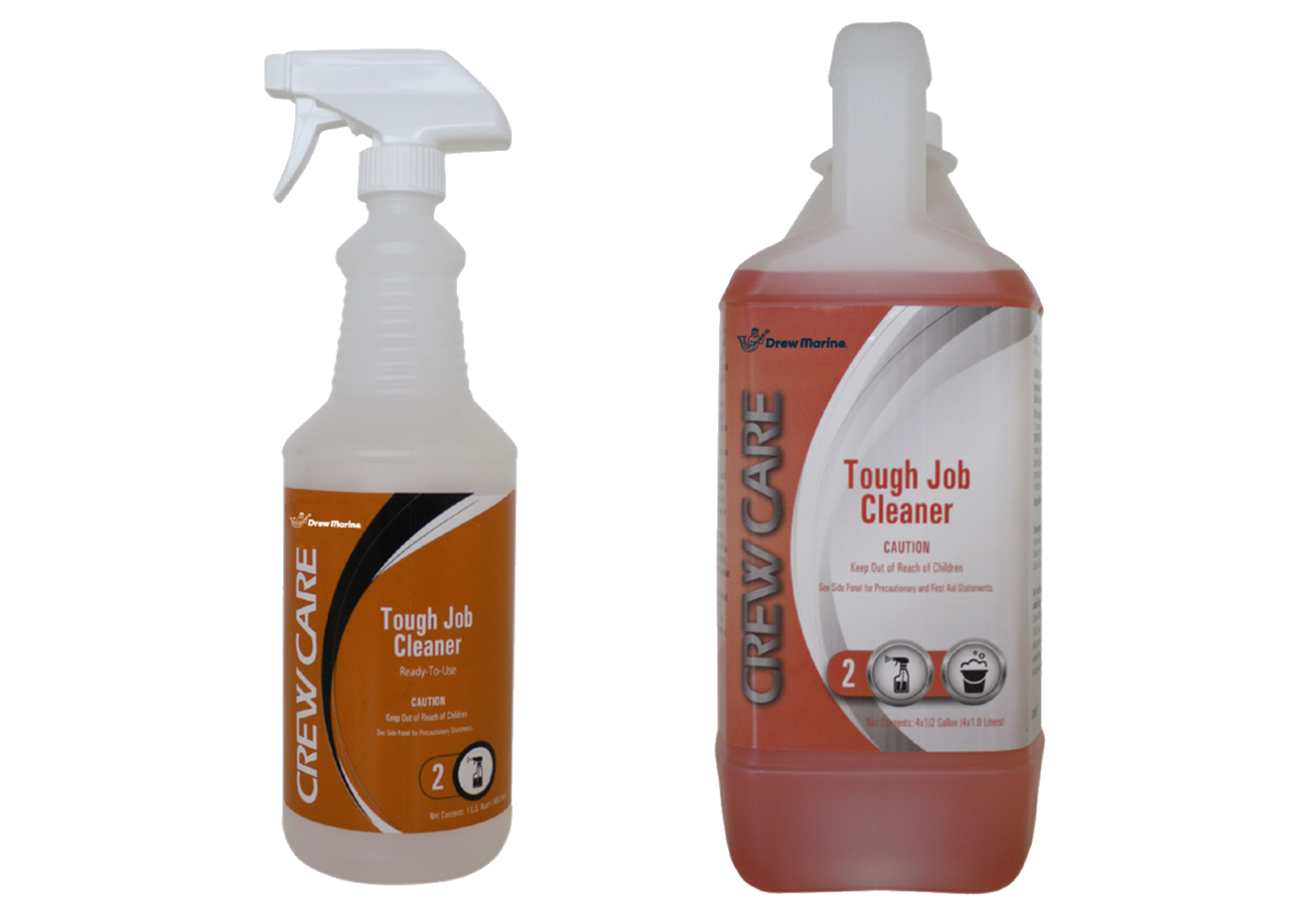 Crew Care Tough Job Cleaner from Drew Marine is Bio-based, Non-toxic and Butyl-free.