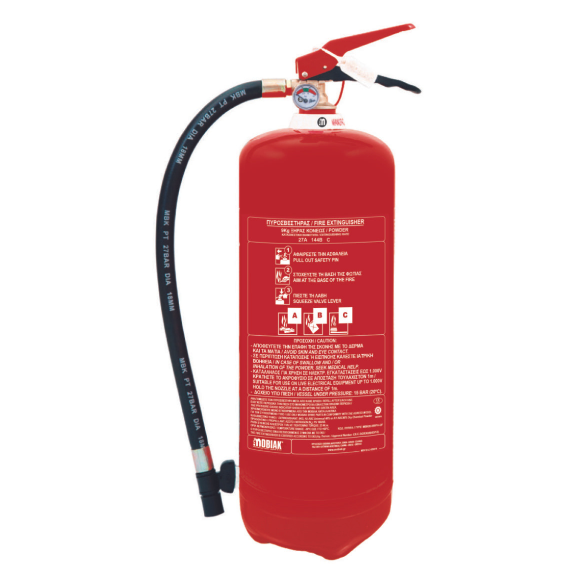 Fire Extinguisher 9Kg Dry-Powder