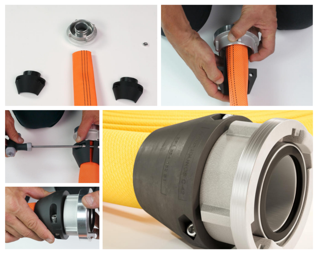 Effortless Fire Hose Coupling with OSW smartFit Clamp Shells MariTeam