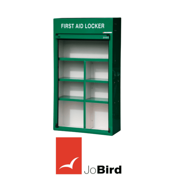 JoBird Marine first aid locker RS450FF Type A with internal GRP shelving for medical gear storage
