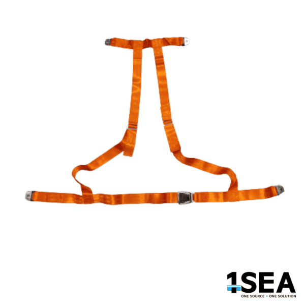 1SEA Free-Fall Lifeboat 4-Point Seatbelt – Orange