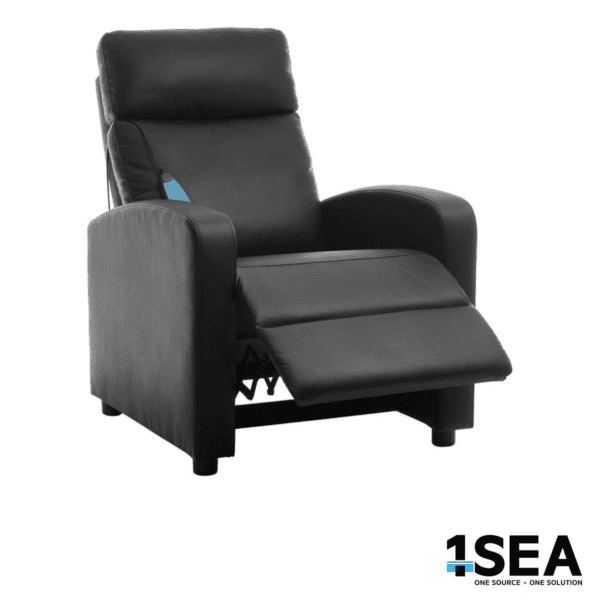 1SEA Black Massage Recliner – 3611099