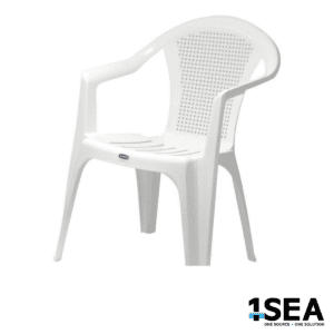 1SEA White Plastic Outdoor Chair