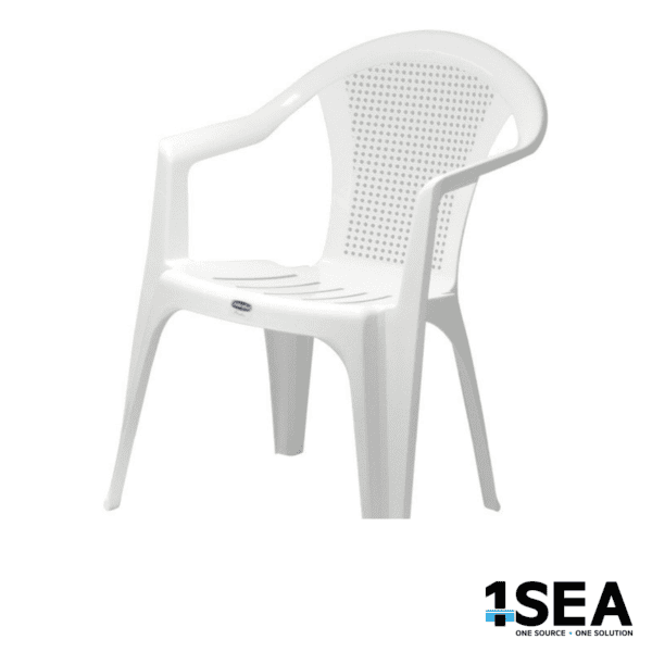 1SEA White Plastic Outdoor Chair