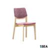 1SEA Gävle Comfort stackable marine chair with upholstered seat and back