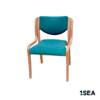 1SEA Gdansk Comfort stackable marine chair with upholstered seat and back