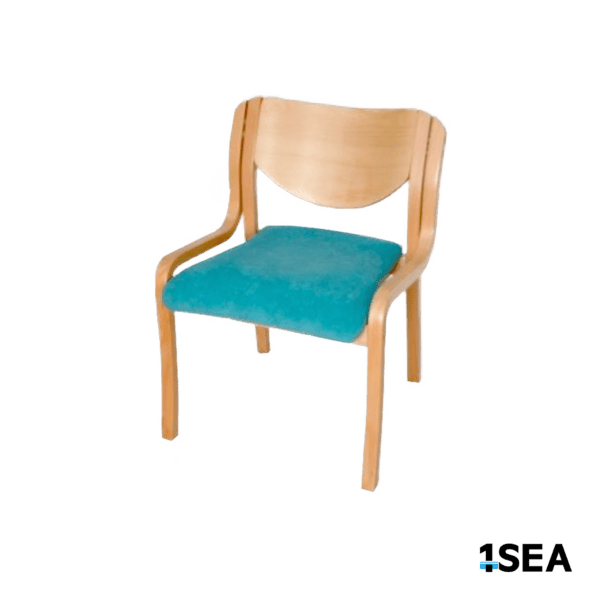 1SEA Gdansk Seat stackable marine chair with upholstered seat