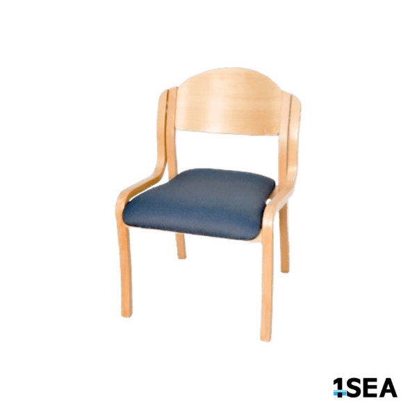 1SEA Gdynia Seat stackable marine chair with upholstered seat