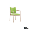 1SEA Helsinki Arm stackable marine chair with upholstered armchair