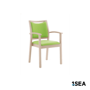 1SEA Helsinki Arm stackable marine chair with upholstered armchair