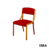 1SEA Malmö Comfort stackable marine chair with upholstered seat and back