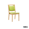 1SEA Norrköping Comfort stackable marine chair with upholstered seat and back