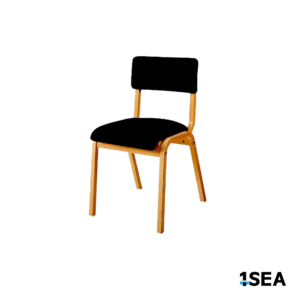 1SEA Riga Comfort stackable marine chair with upholstered seat and back