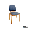 1SEA Stockholm Comfort stackable marine chair with upholstered seat and back