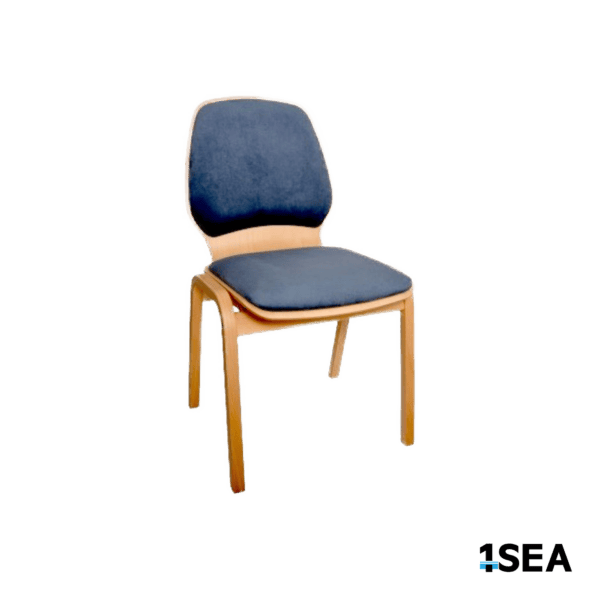 1SEA Stockholm Comfort stackable marine chair with upholstered seat and back