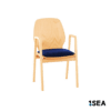 1SEA Stockholm Seat Arm stackable marine chair with upholstered seat