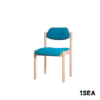 1SEA Ventspils Comfort stackable marine chair with upholstered seat and back