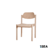 1SEA Ventspils Wood stackable marine chair with wooden seat and back