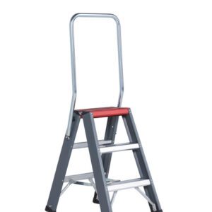 Altrex Falco FDO double-sided aluminium stepladder, 2 x 3 treads