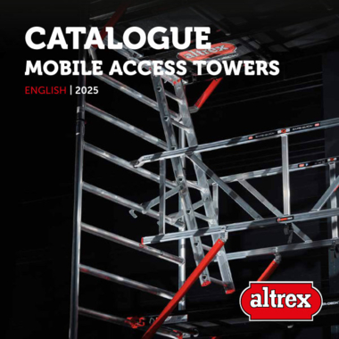 Cover of the Altrex Mobile Access Towers Catalogue 2025