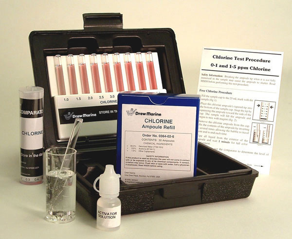 Drew Marine Chlorine Ampoule Test Kit