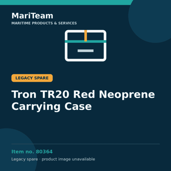 Jotron Tron TR20 red neoprene carrying case – legacy spare, item 80364