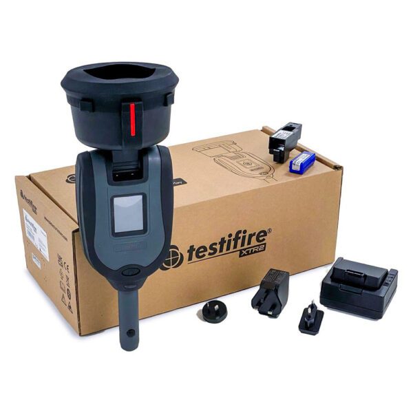 Testifire XTR2 smoke and heat detector test kit with battery, cartridge and charger